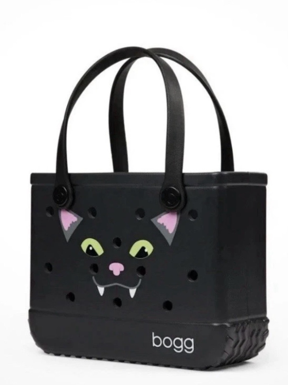 NWT bitty Bogg Halloween Black Cat Tote Bag - Black